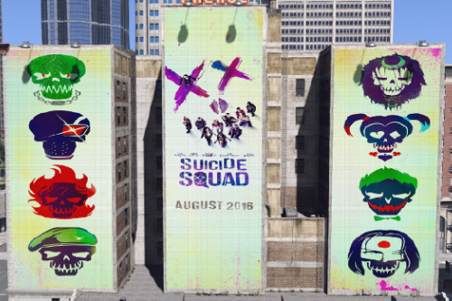 Suicide Squad Billboard in Downtown
